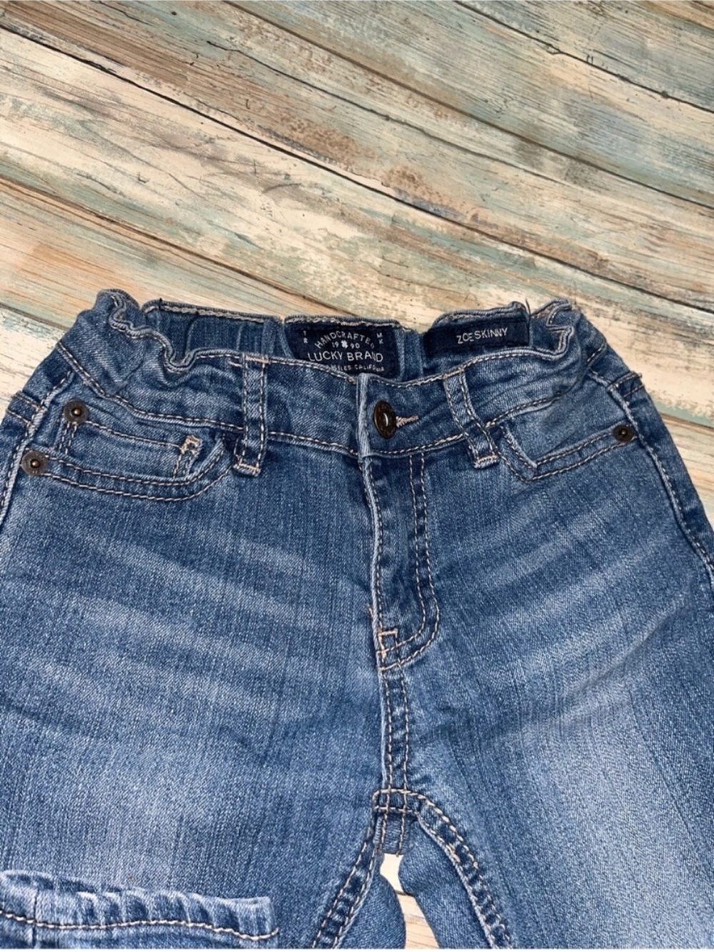 Lucky Brand Girls Size 10 Jeans Bundle Zoe Skinny Elastic Waist 2 Pair - Picture 10 of 12